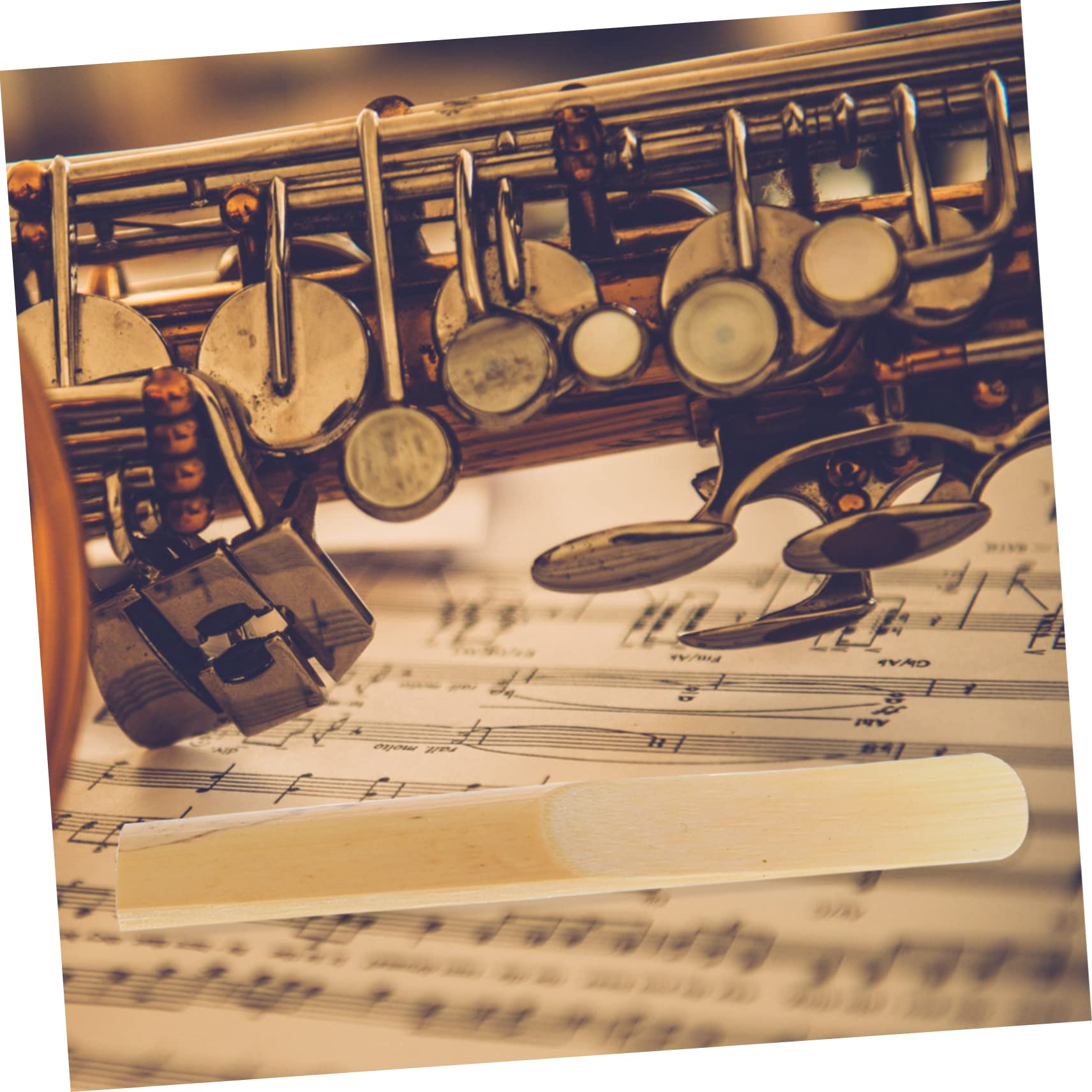VICASKY 50piezas Reeds De Clarinete De Accesorios De Instrumento Musical Reeds Tradicionales Para Músicos Herramienta De Silbato Portátil