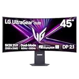 45GX950A-B 45-inch Ultragear 5K2K WUHD &lpar;5120 x 2160&rpar; OLED Curved Gaming Monitor&comma; Dual-Mode&comma; 165Hz&comma; 0&period;03ms&comma; NVIDIA G-Sync&comma; AMD FreeSync Premium Pro&comma; HDR True Black 400&comma; USB Type-C 90W&comma; DP2&period;1&comma; Black