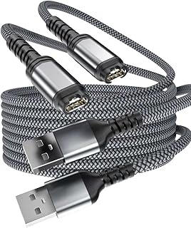 Charger Cable for Garmin Watch 2Pack,4FT Nylon Charging Power Cord for Fenix 5 5S 5X 6 6S 6X 7 7S 7X Plus,Forerunner 745 945 955 45 255 245 Music,Instinct,Approach S40 S60 S42,Venu,Vivoactive