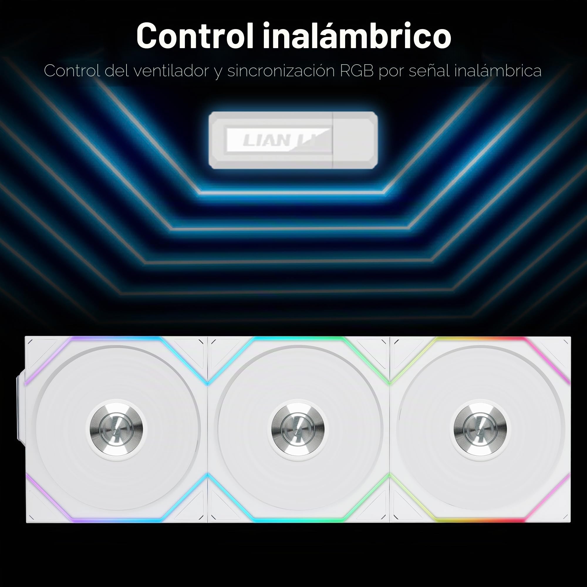 Lian Li UNI FAN TL Wireless L?fter, ARGB, PWM, 3er-Pack - 120 mm, wei?