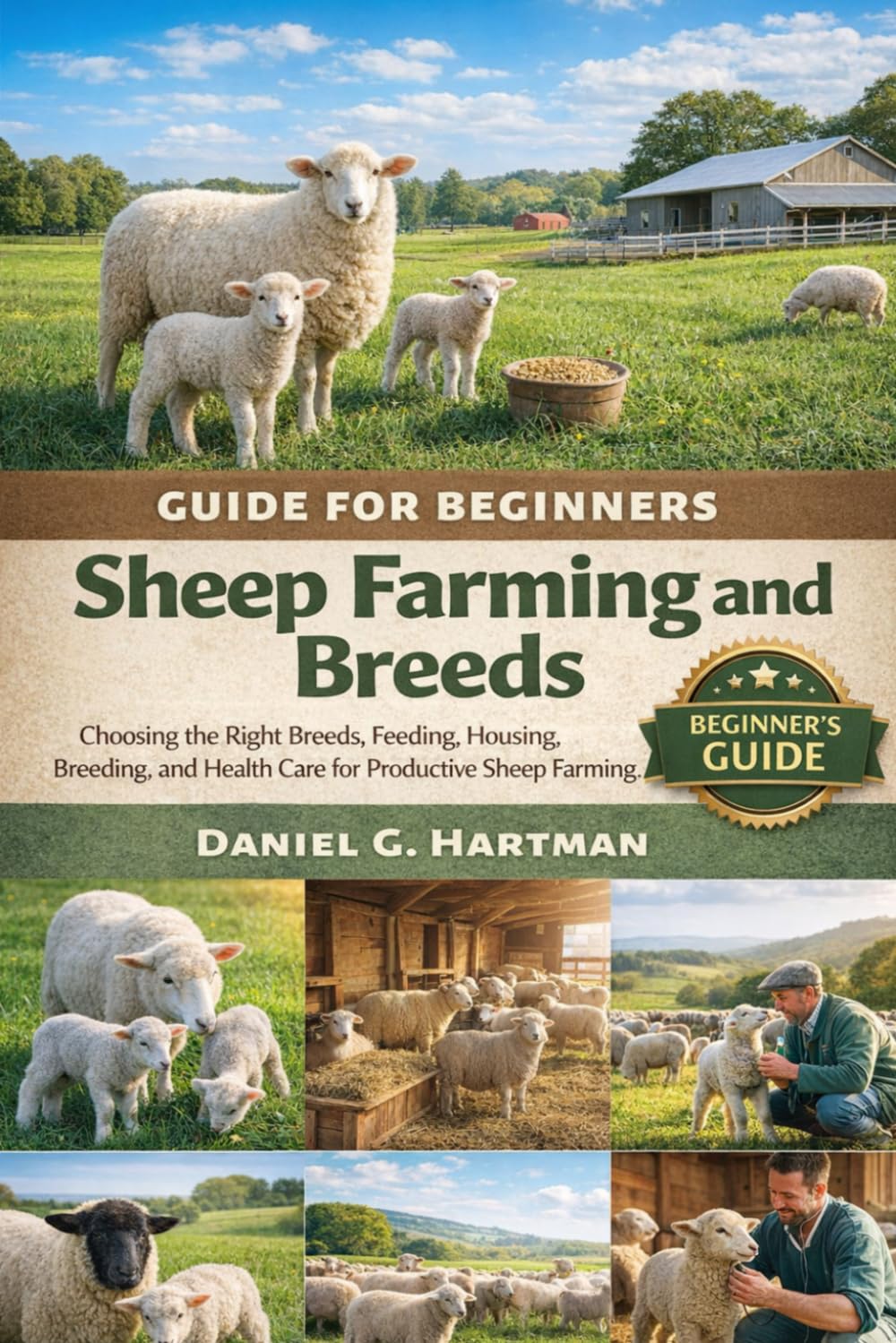 Sheep Farming and Breeds Guide for Beginners: Choosing the Right Breeds, Feeding, Housing, Breeding, and Health Care for Productive Sheep Farming
