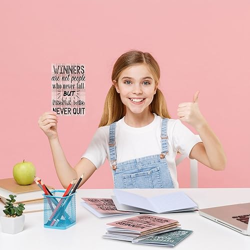 Miniatura 61 de Outus 96 cuadernos inspiradores, cuaderno motivacional, cuaderno de bolsillo pequeño, cuaderno inspirador para escuela, oficina, viajes, suministros