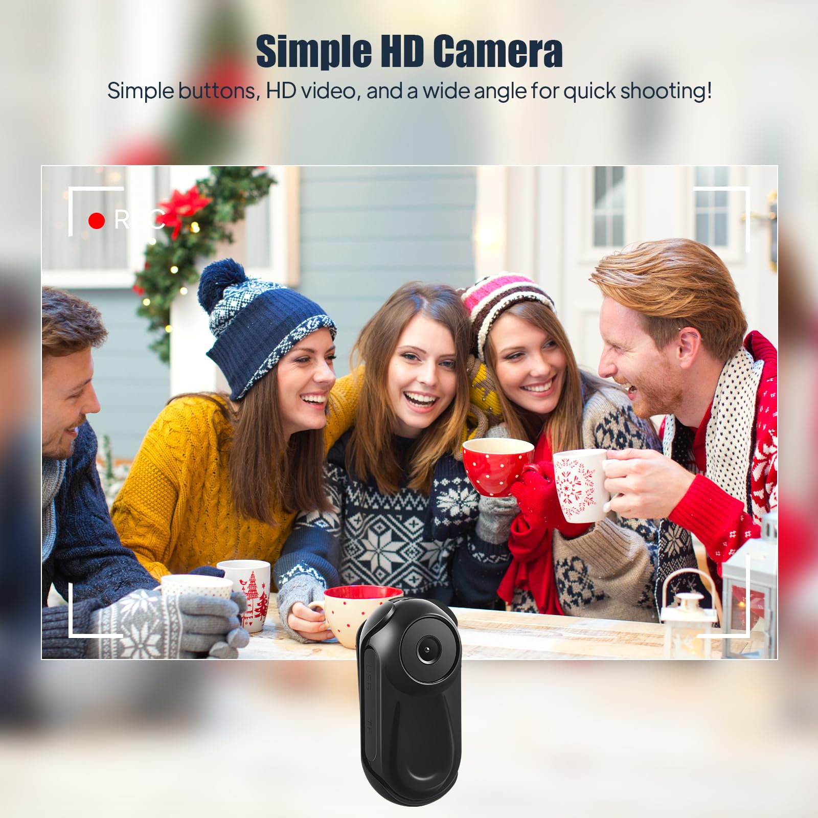 ExKeen Mini Action Cam, 1080p draagbare body camera en 64 GB, 130° bodycam, lichaamscamera, outdoor-paardrijden, helmcamera voor fiets- en motorhelmen ExKeen Mini Action Cam, 1080p draagbare body camera en 64 GB, 130° bodycam, lichaamscamera, outdoor-paardrijden, helmcamera voor fiets- en motorhelmen