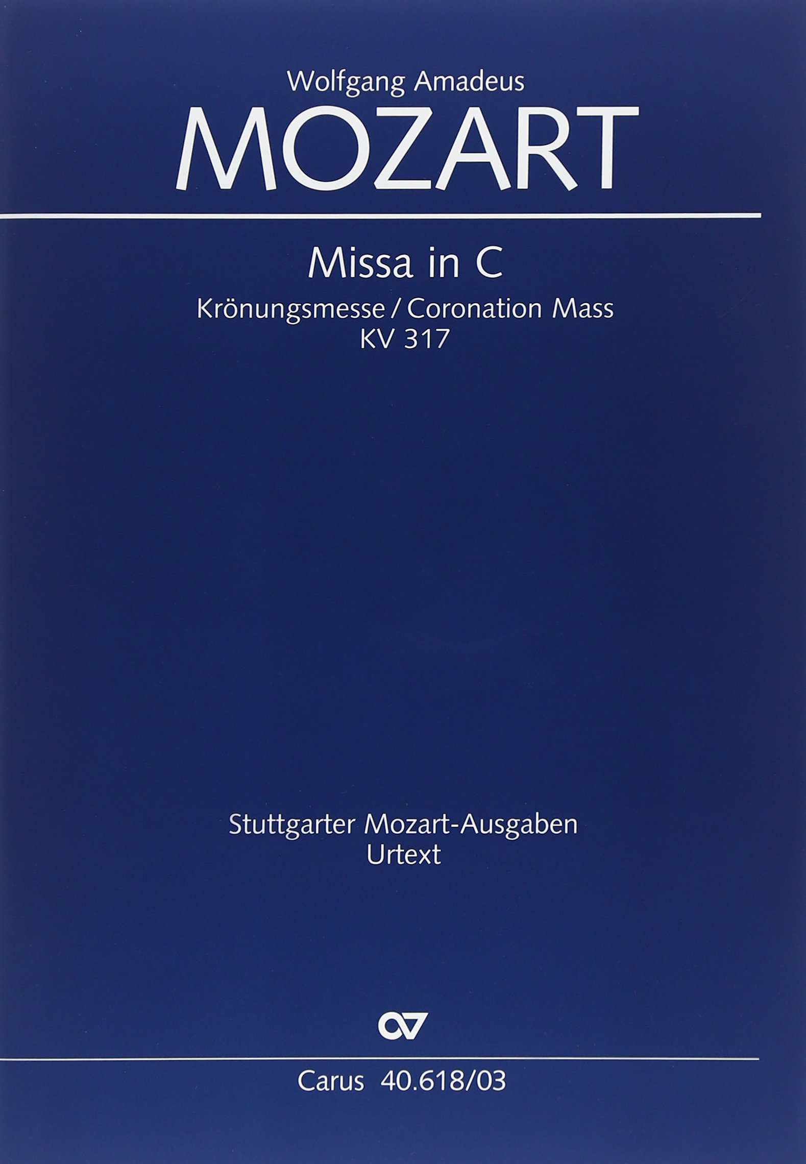 Amazon.co.jp: モーツァルト: 戴冠ミサ ハ長調 KV 317/カールス