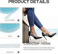 Vista 6 de Milisten 1 rollo de cintas de diamantes de imitación autoadhesivas, rollo de cinta de diamante, cinta brillante de diamantes de imitación, cintas