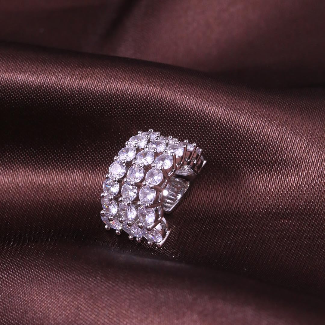 Ear Cuffs Non Piercing Gold Silver Earrings Cute Cubic Zirconia Sparkling Ear Cuff for Women Clip On Cartilage Huggie Earring Christmas Jewelry Costume