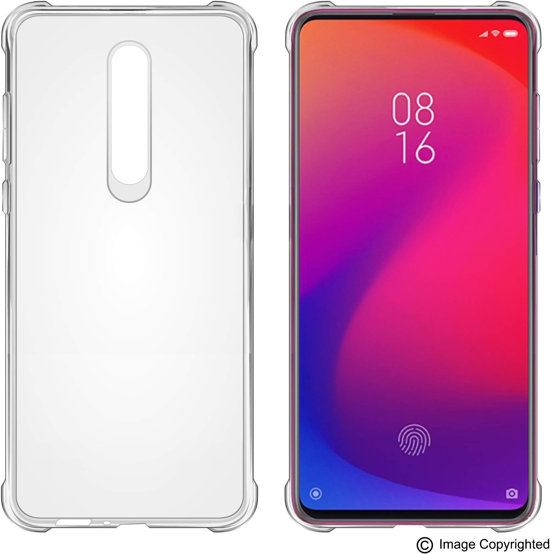 FOSO(โข) Clear Flexible Transparent Bumper Back Cover Case for Xiaomi Redmi K20 / Redmi K20 Pro (Made in India) (Transparent TPU)