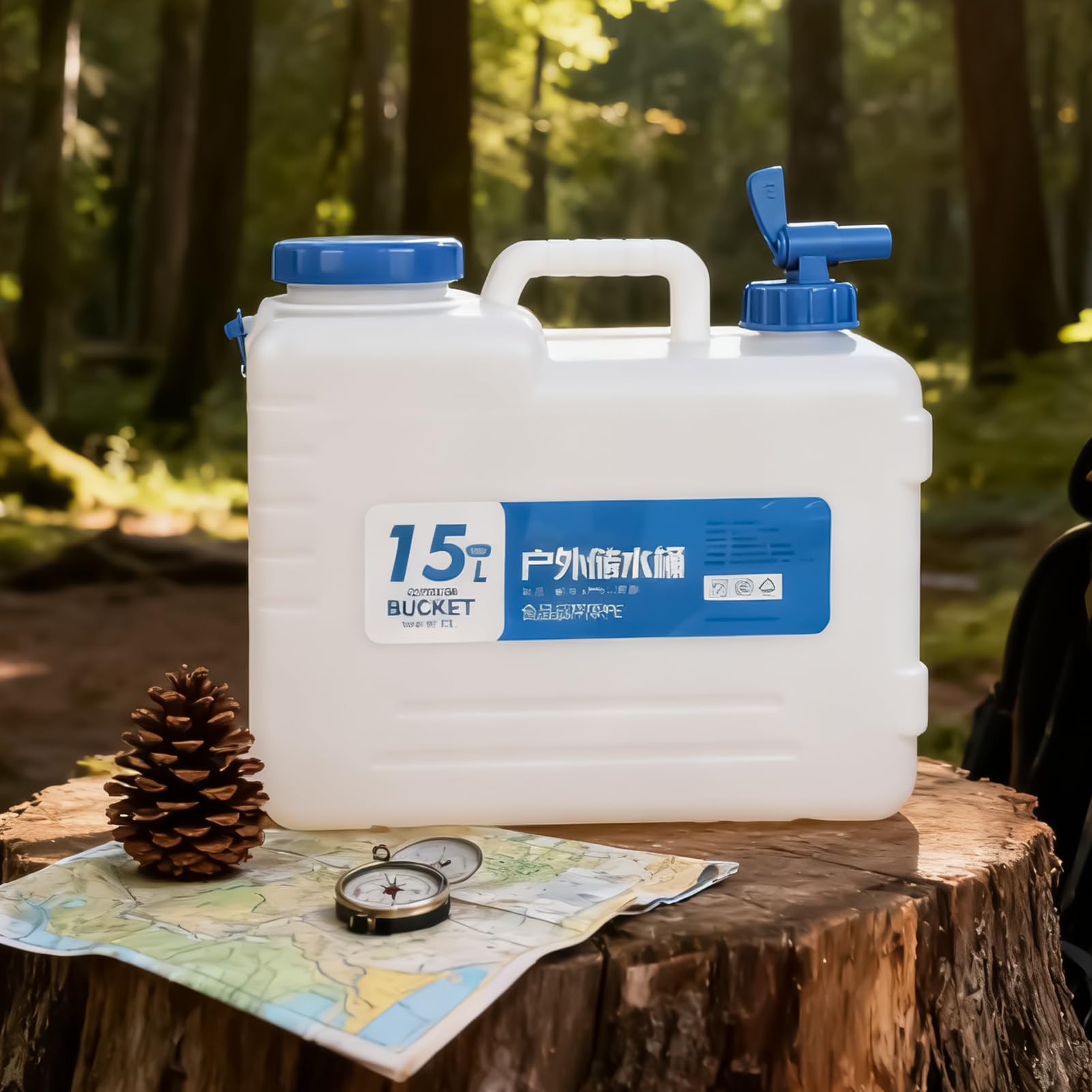 Réservoir d'eau de camping 15 litres étanche pour pique-nique