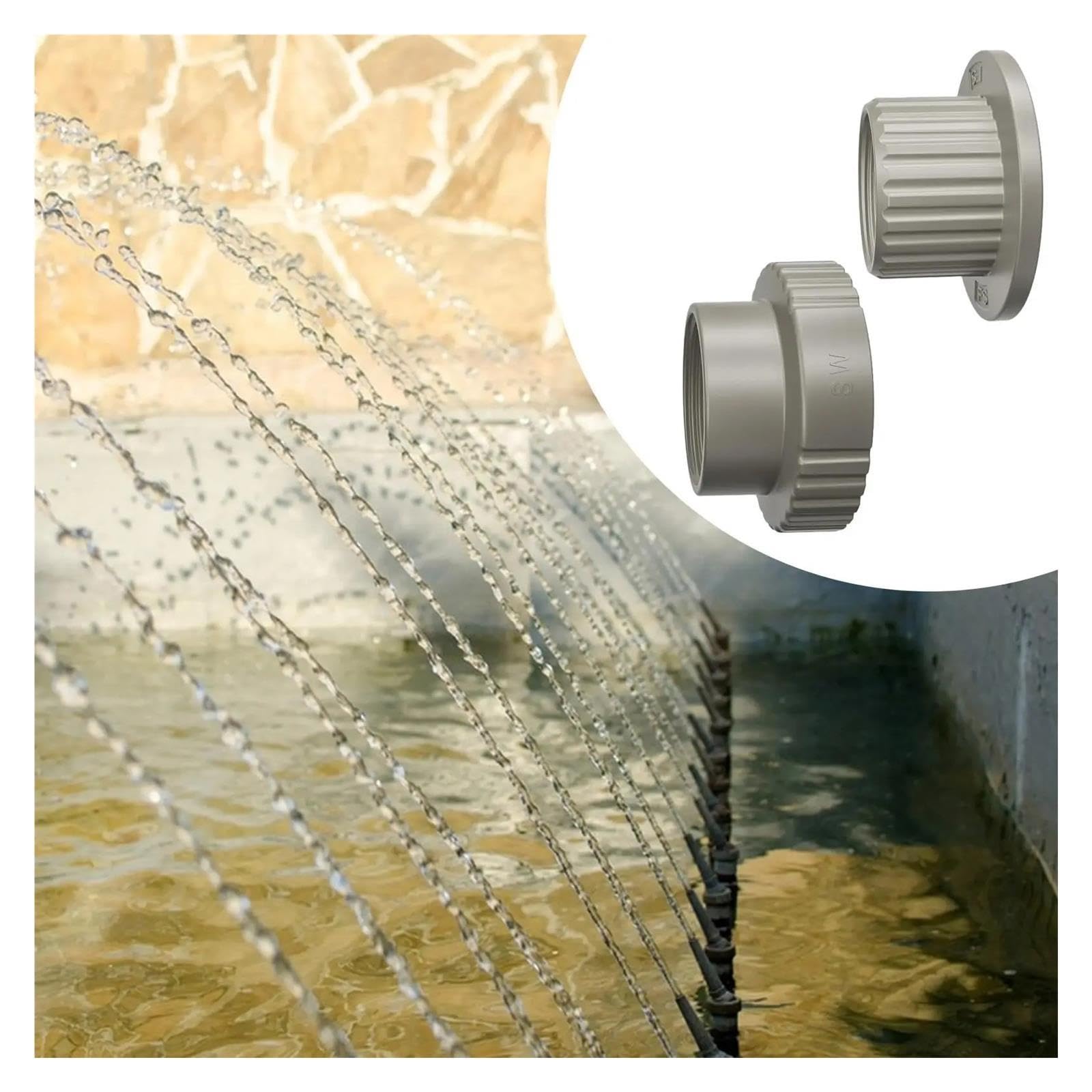 Kit adaptador de manguera de piscina ABS, conector rápido for fuente