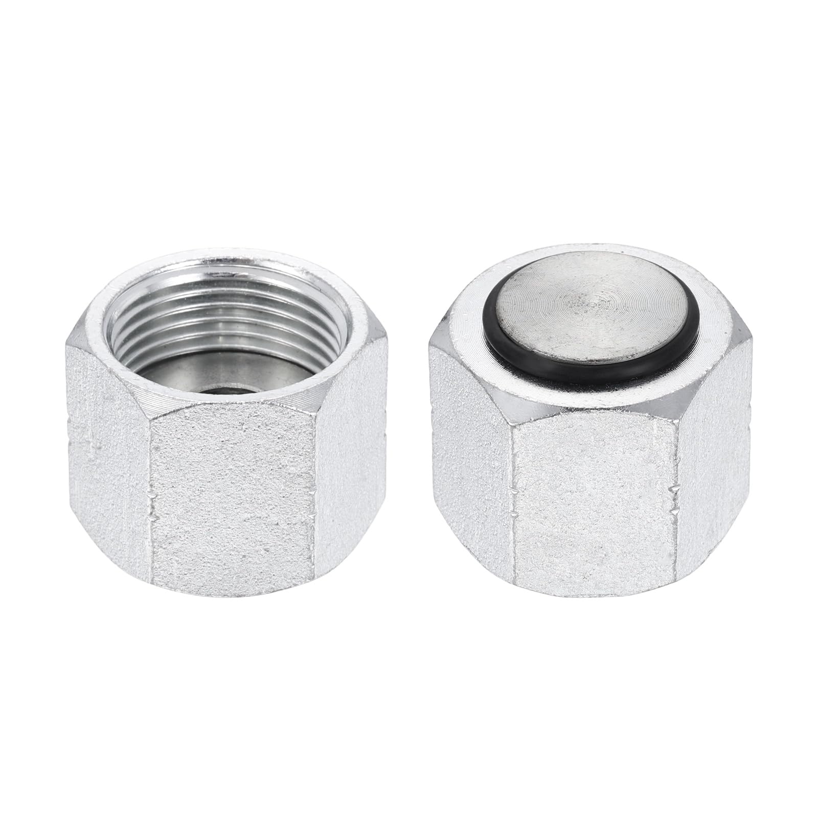 Bouchonner un raccord hydraulique ORFS mâle : lot de 4 pièces en acier zingué 1 pouce