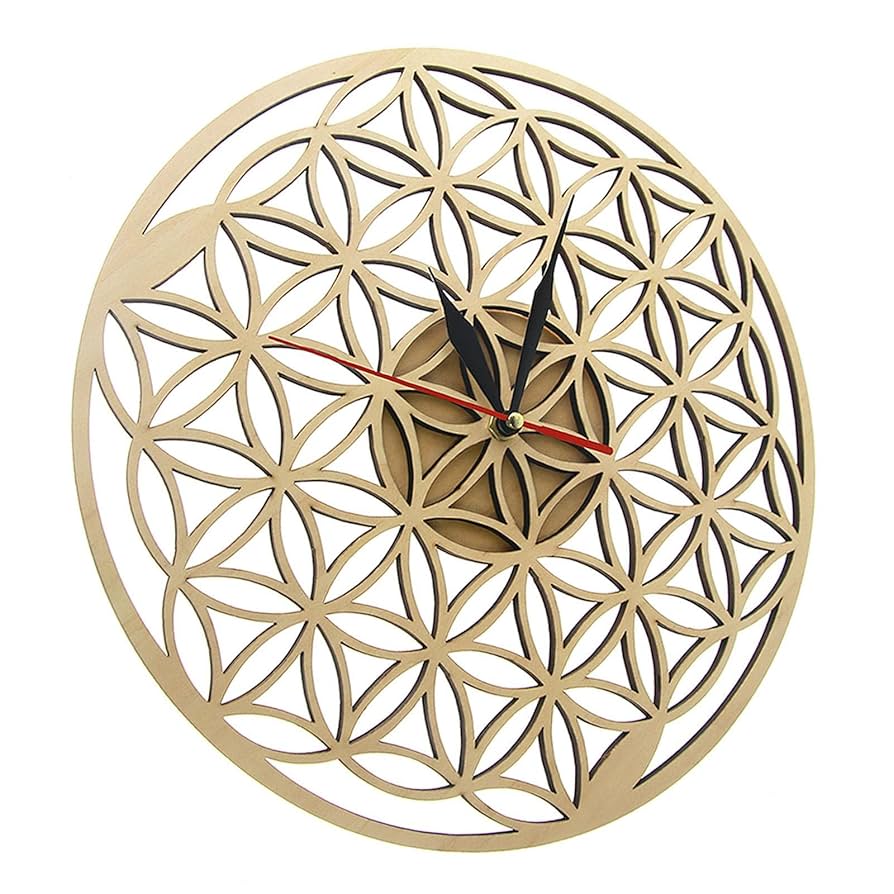 フラワー装飾 壁掛け時計 Amazon.co.jp: LOL-FUN ラージ フラワー オブ ライフ ウォールク