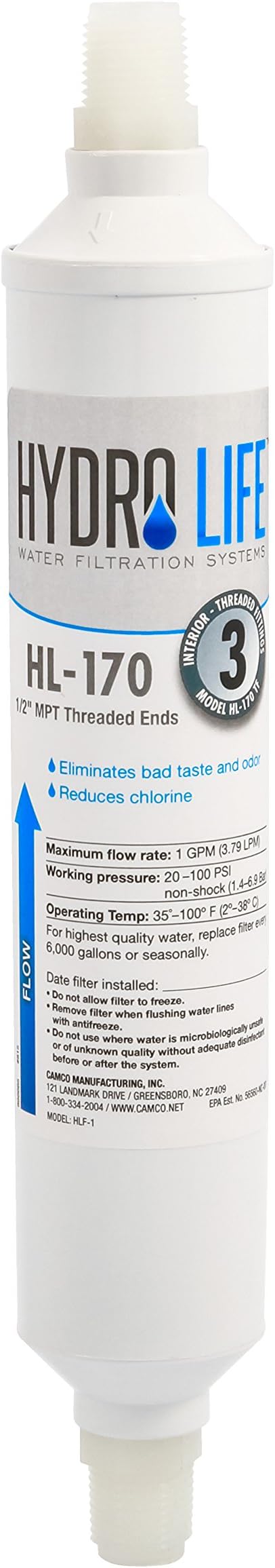 Hydro Life 52117 HL-170 TF Replacement Filter