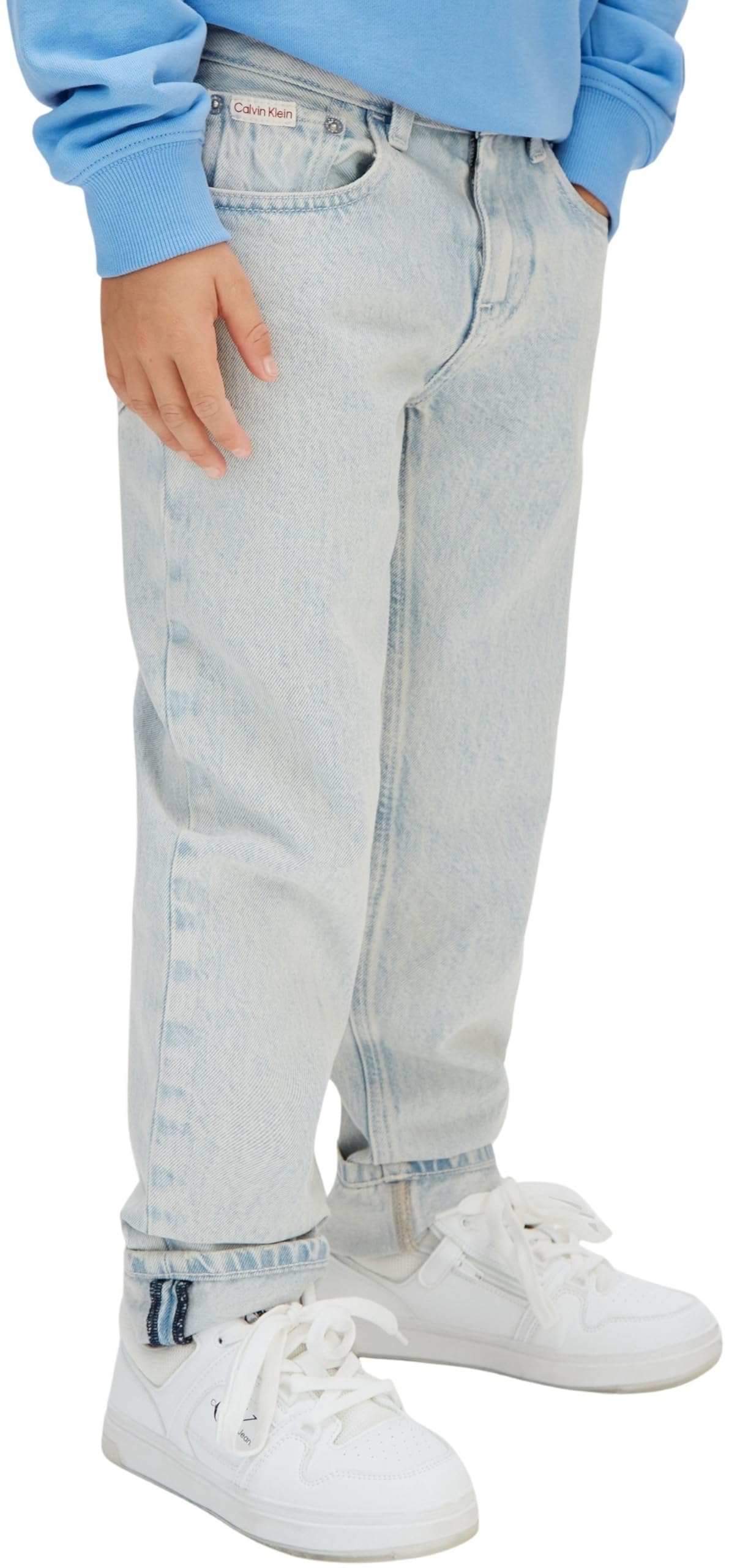 Calvin Klein Beckford Wash Blue Reg. Straight Lvcksjc44b - Otros Pantalones Vaqueros Niños