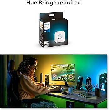 Philips Hue Play Gradient PC Lightstrip [for 24-27 Inch Screens