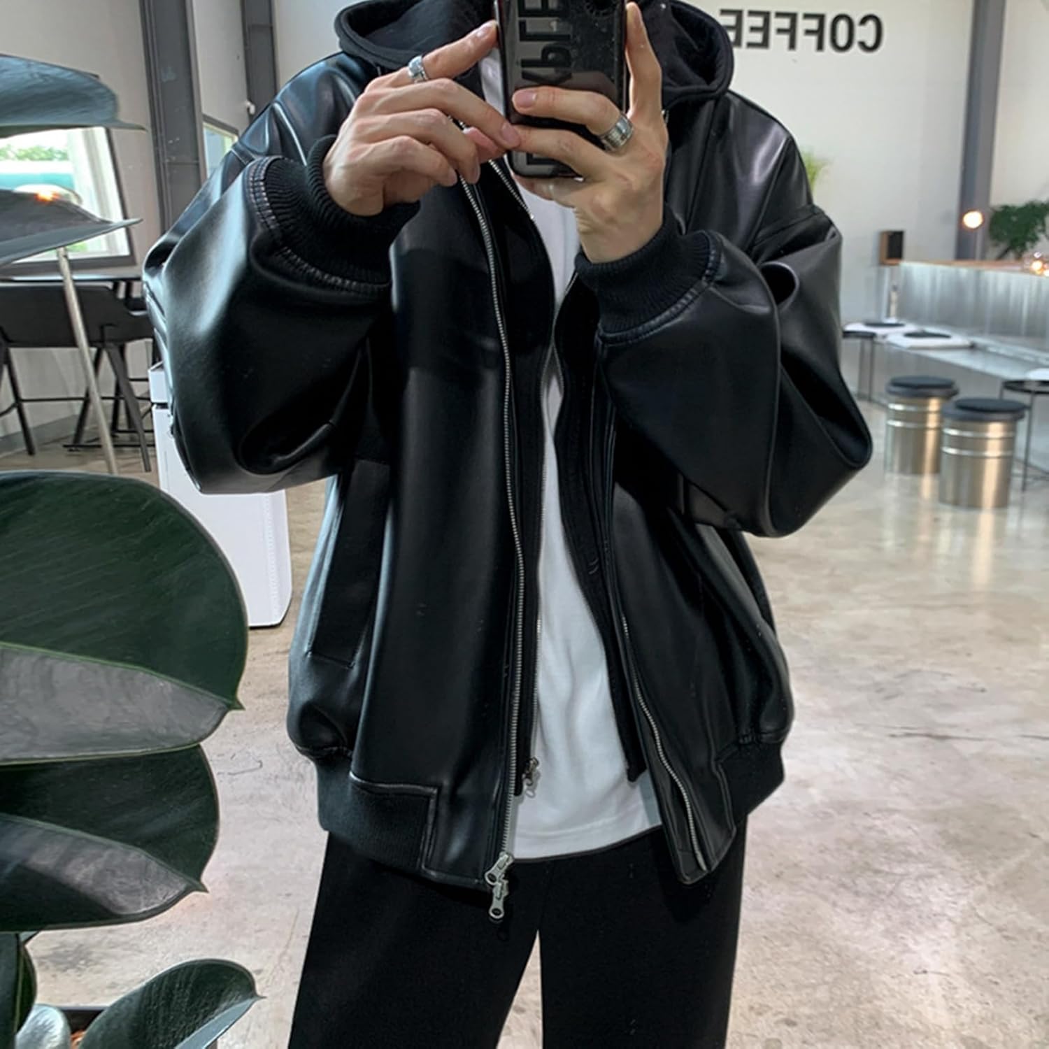 REFLEM PUレザー スタジャン REFLEM（レフレム）の「『REFLEM/レフレム』PUレザースタジャン