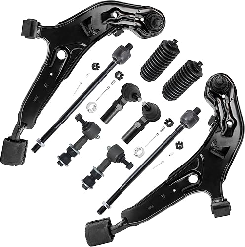 Miniatura 45 de Detroit Axle - Kit de suspensión frontal de 10 piezas para Chevy Trailblazer EXT GMC Envoy XL XUV Buick Rainier Isuzu Ascender Olds Bravada, brazos