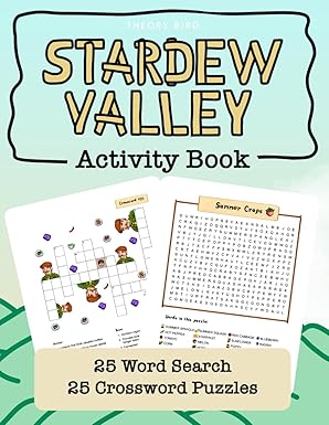 Best Stardew Valley Activity Book - 25 Word Search and