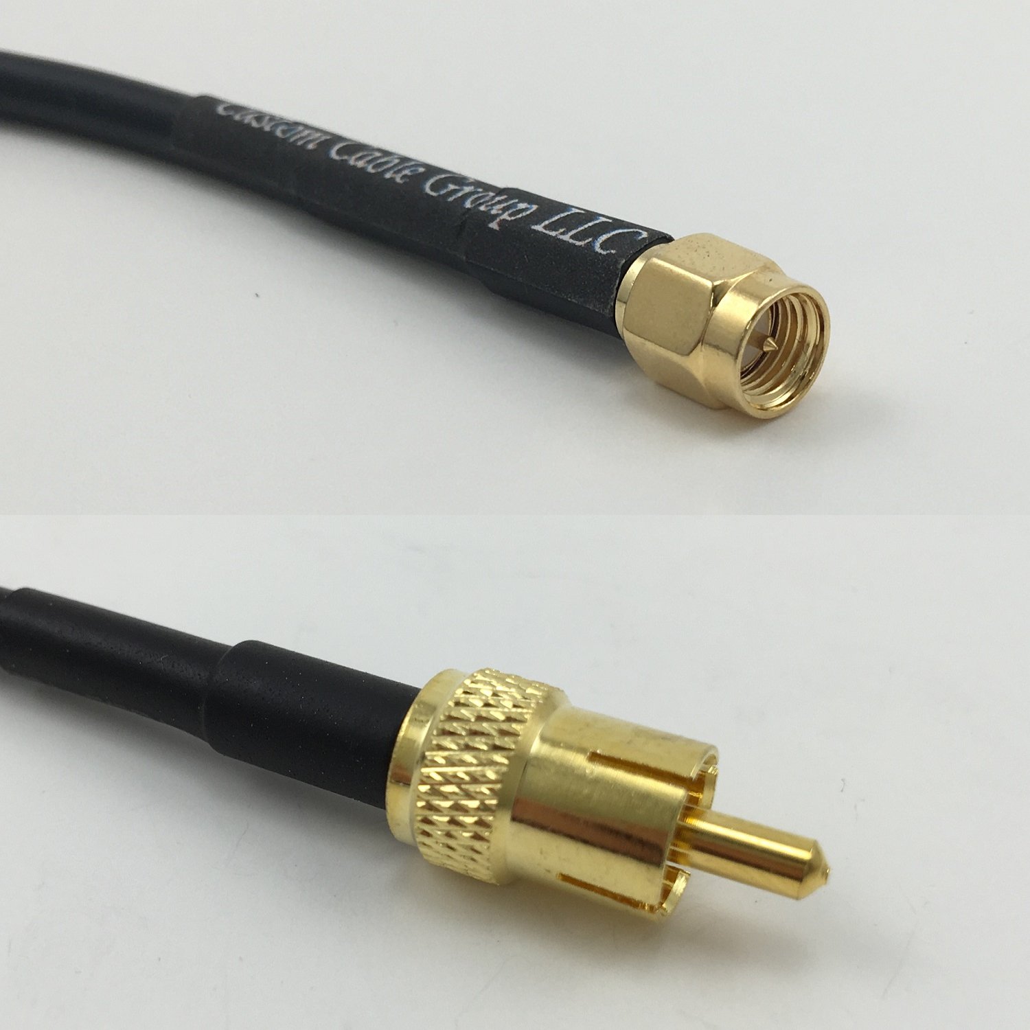 10 feet RFC195 KSR195 SMA MALE to RCA MALE Pigtail Jumper RF coaxial cable 50ohm Quick USA Shipping