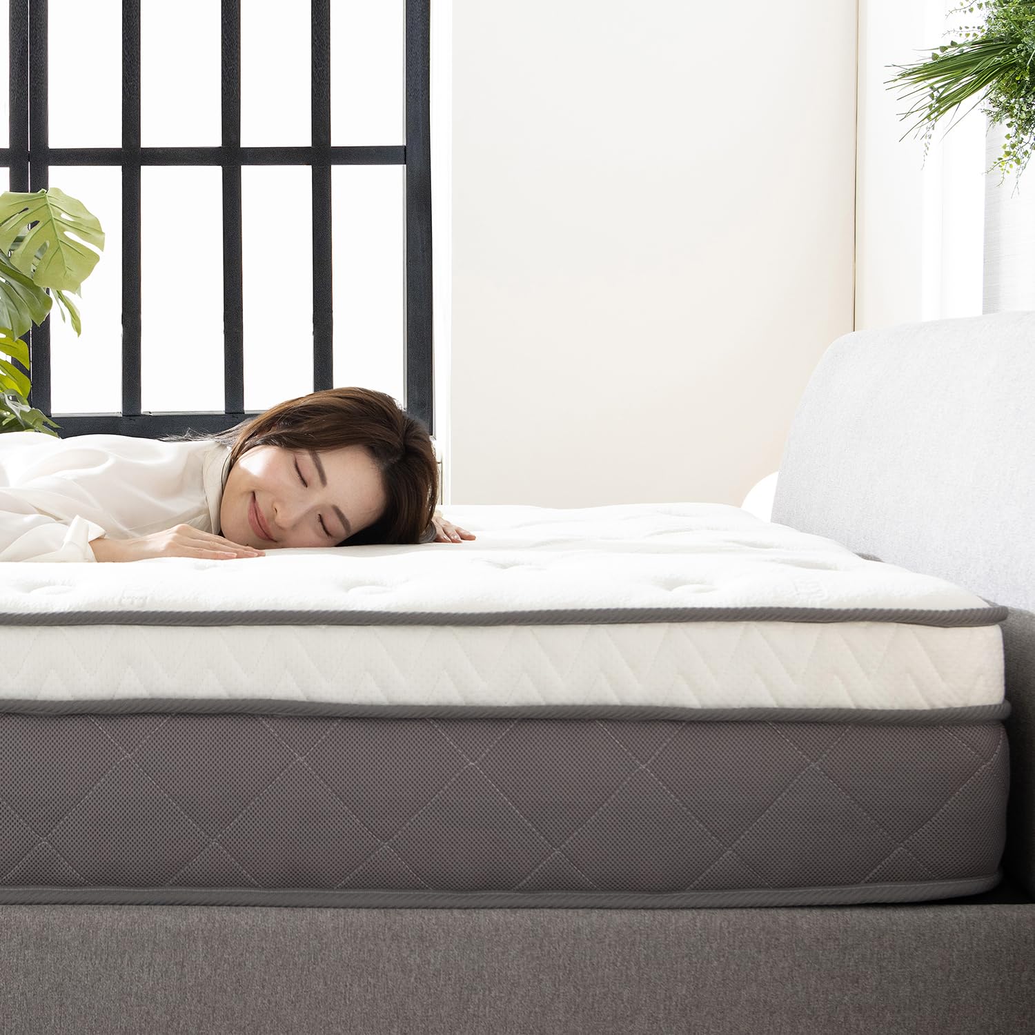 Amazon.co.jp: ポケットコイルマットレス セミダブル 2層構造 高密度