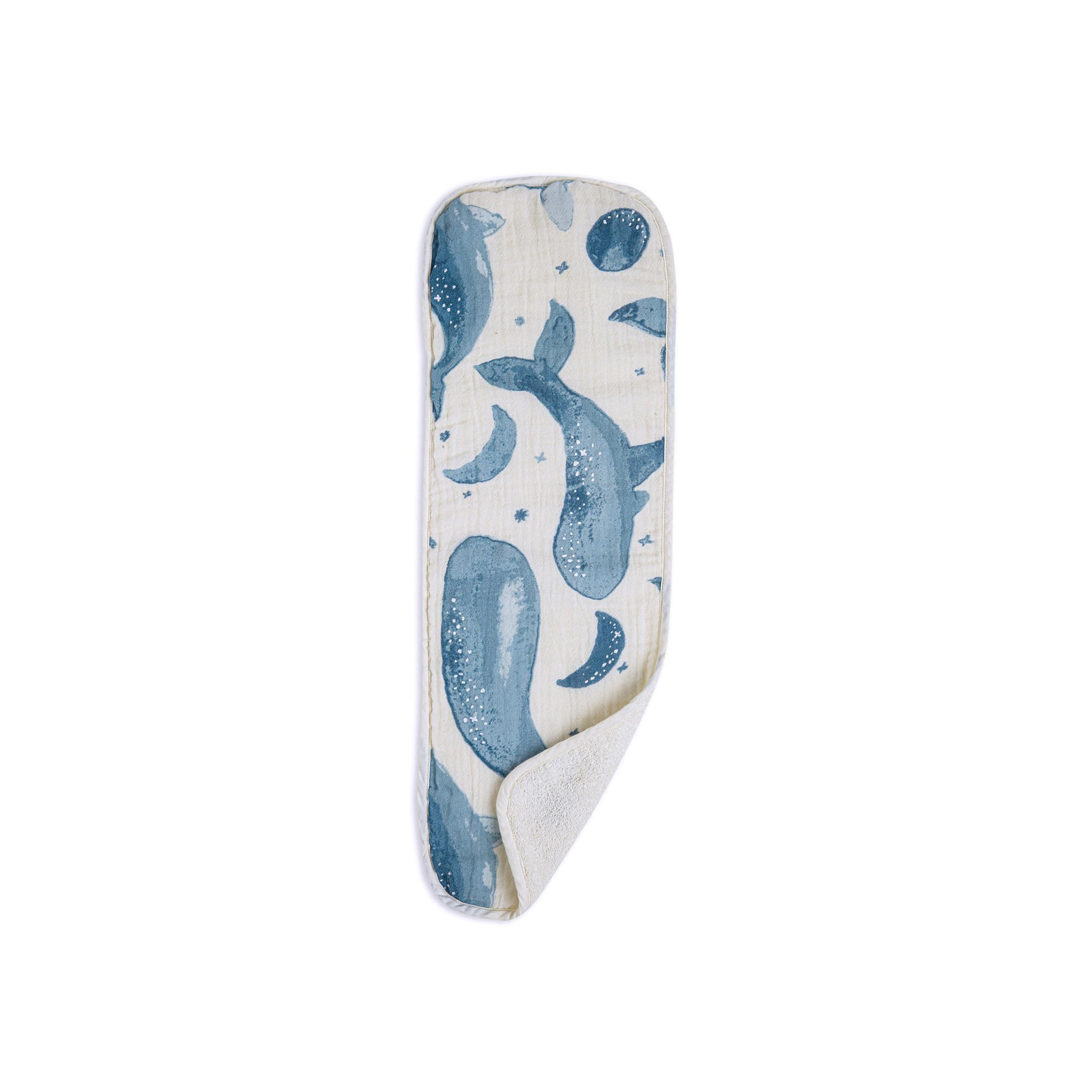 Crane Baby Pack de paños de Muselina para bebé, Pack de 3, 100% Muselina de algodón, Estampado de Ballena, imprescindible para bebé