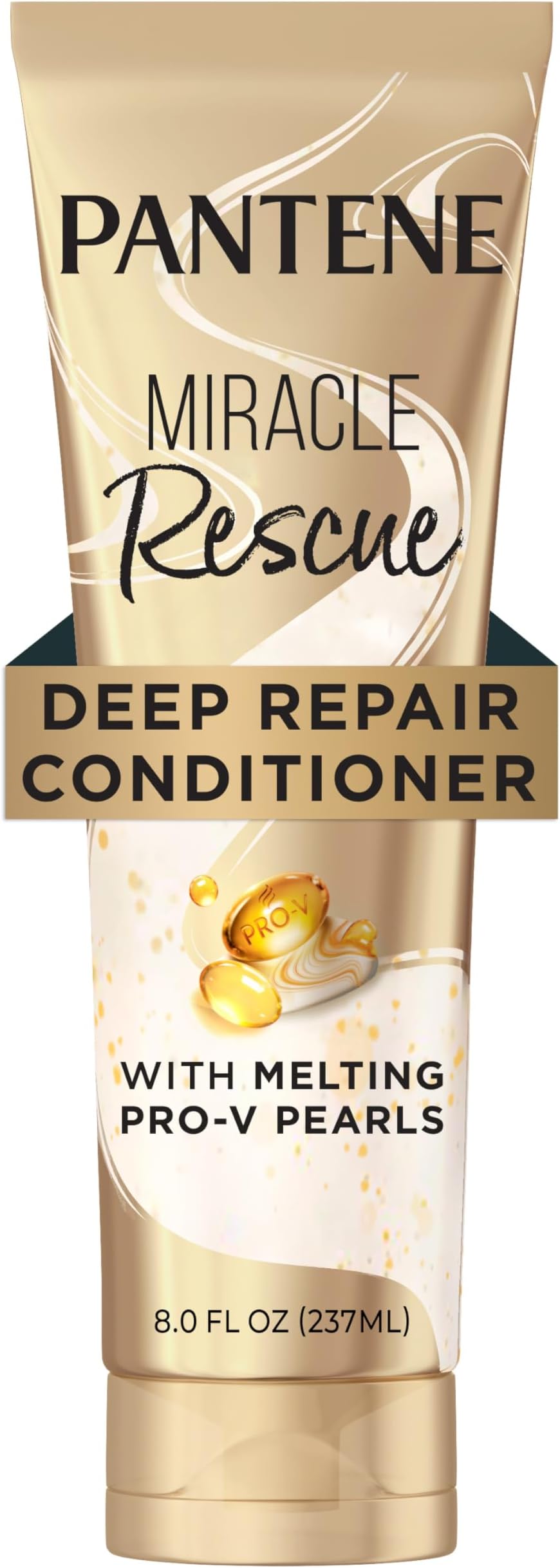 Miracle Rescue Deep Conditioner with Melting Pro-V Pearls - For Dry, Damaged, or Color-Treated Hair - Intense Moisture & Repair - 8.0 Oz