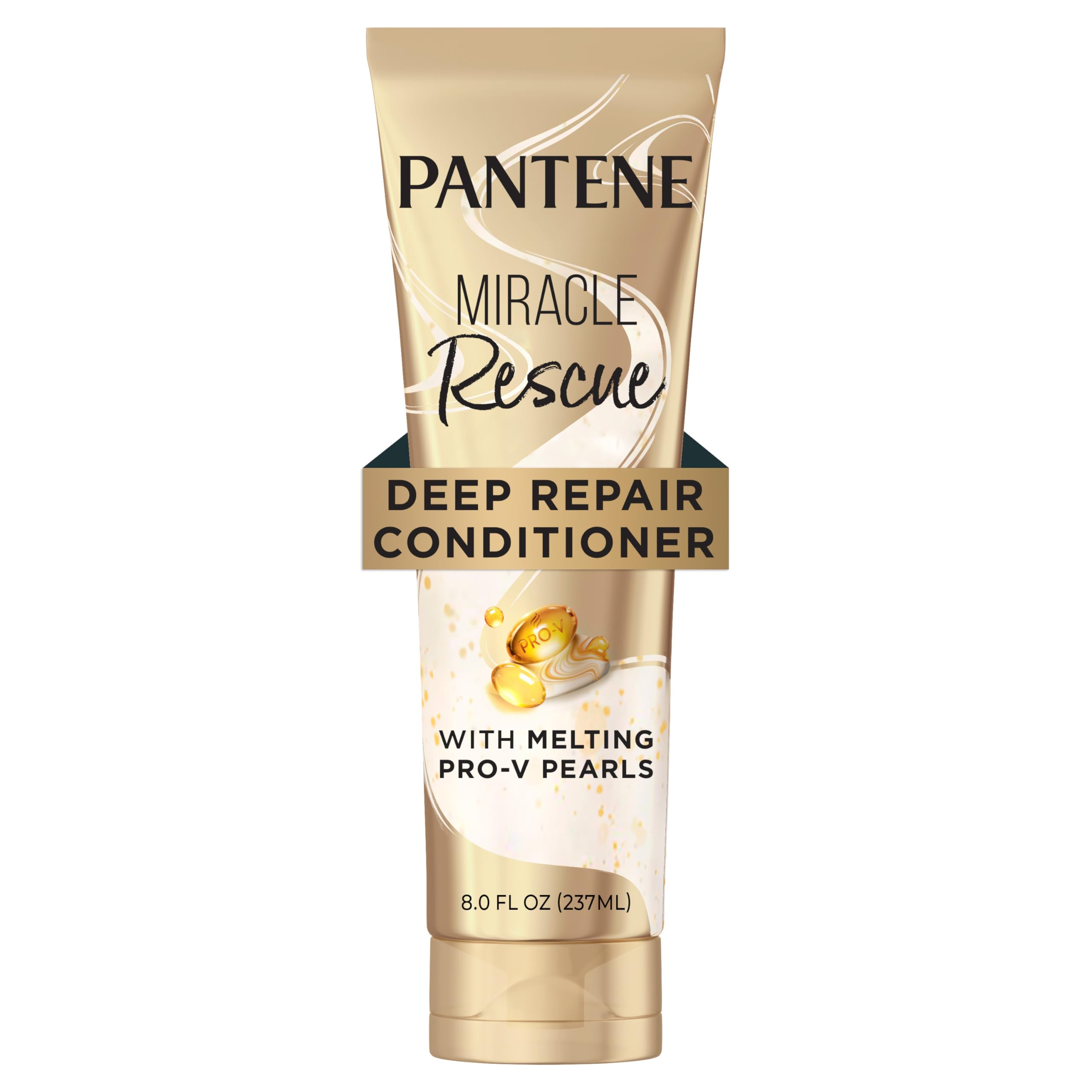 PanteneMiracle Rescue Deep Conditioner - Melting Pro-V Pearls for Dry, Damaged or Color-Treated Hair, Softens and Repairs, 8.0 oz
