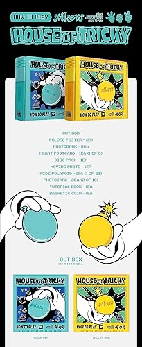 Miniatura 2 de xikers CASA DE TRICKY  CÓMO JUGAR 2 Mini álbum CD+Cartel plegado en el paquete+Photobook+Postal+Foto en movimiento+Polaroid ancha+Tarjeta
