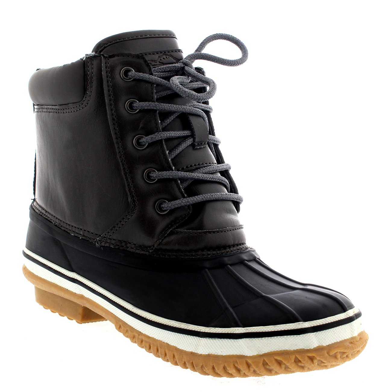 Polar Womens Duck Rubber Outsole Waterproof Winter Snow Rain Deep Tread Ankle Boot - Grey - UK8/EU41 - YC0388