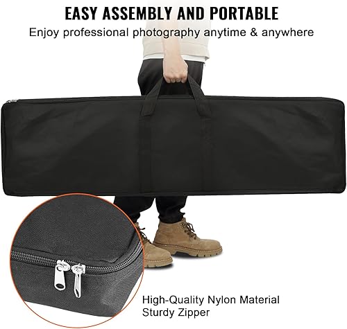 Miniatura 4 de VEVOR Soporte de fondo ajustable resistente de 10 x 10 pies con base de acero, kit de soporte para fotografía de fiestas, bodas, estudio de video