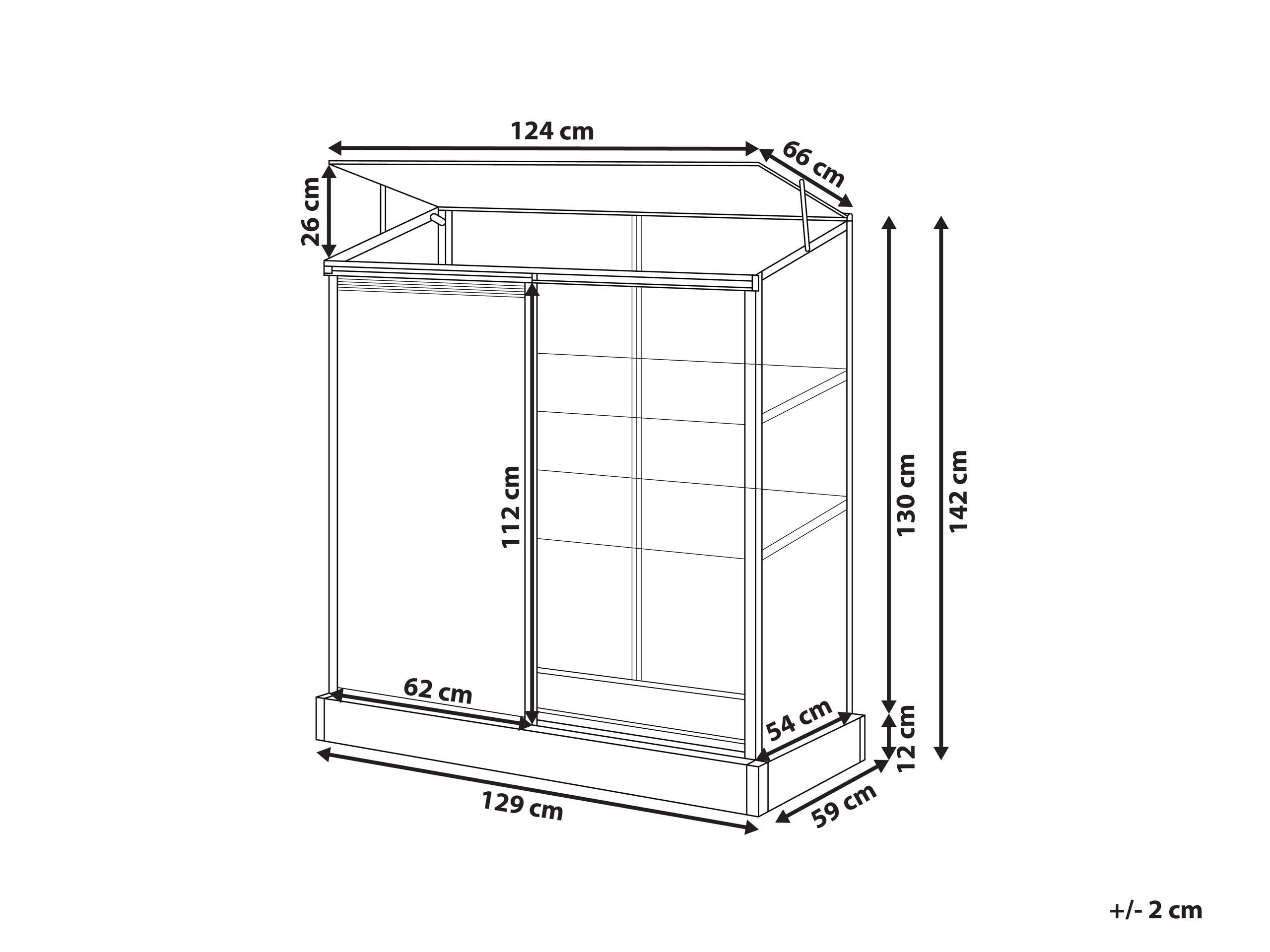 Balkon Mini-Gewächshaus Aluminium Silber 59x129 cm mit Schiebetür Dachfenster Lecce