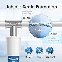 Vista 3 de Waterdrop AP431 AP430SS Whole House Scale Inhibitor Filter, Heater Softener System, Prevent Scale Build Up On Hot Water Heaters, Pipes and Boilers