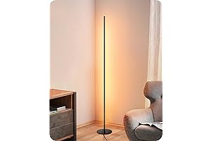 EDISHINE LED Corner Floor Lamp: Illuminate Your Space with Modern Elegance