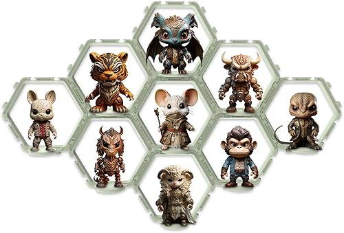 Miniatura 2 de YODAR 9 piezas de estantes elevadores para figuras Funko POP, estantes flotantes para organizador y decoración, expositores coleccionables,
