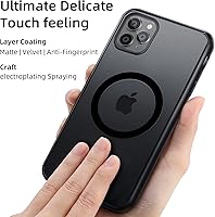 Vista 10 de Yriklso Strong Magnetic Case for iPhone 11 [Compatibilty with MagSafe] Protective Shockproof Cover Phone Case for iPhone 11 6.1" Frosted Purple