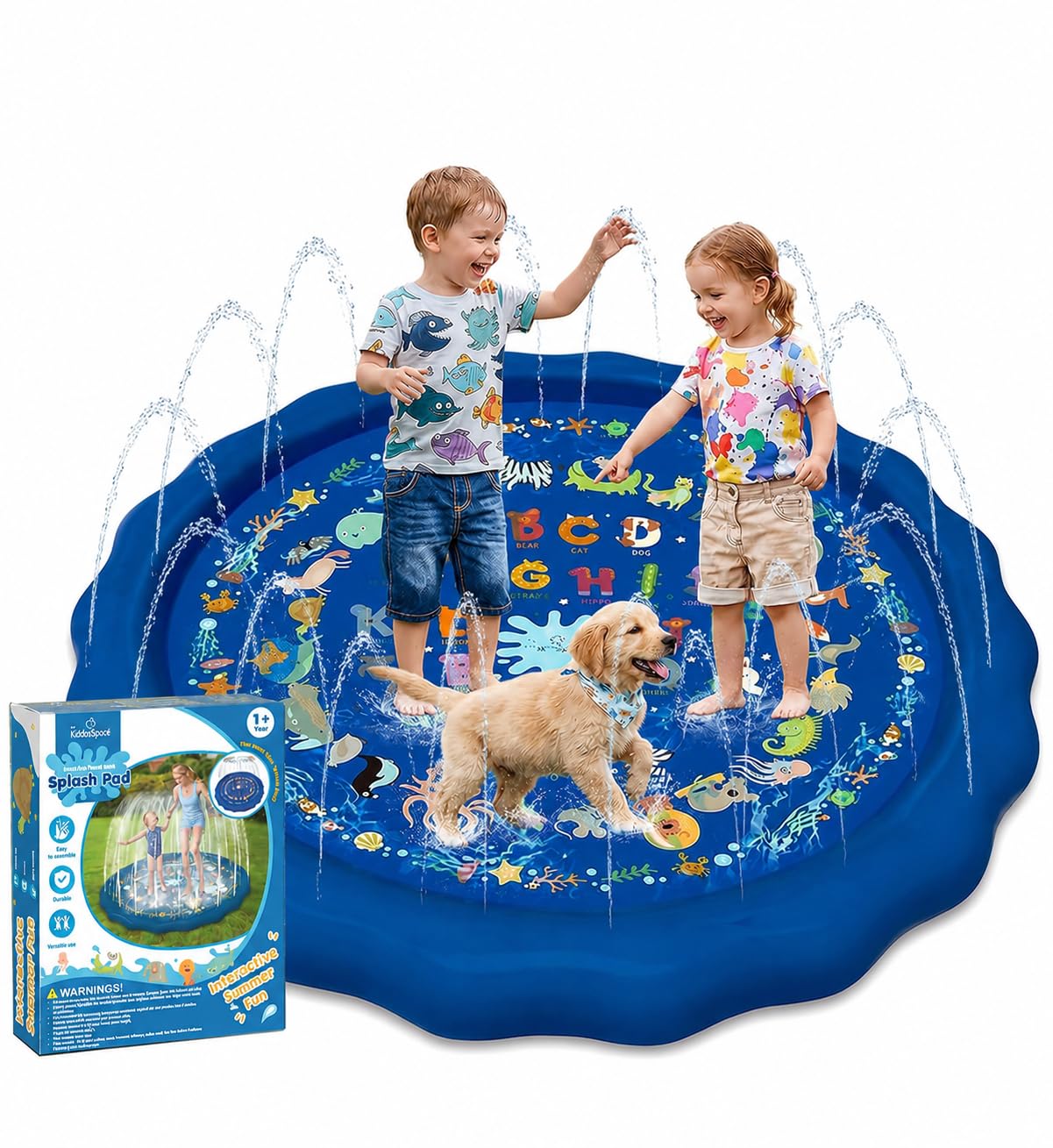 Amazon.com: KiddoSpace Splash Pad Sprinkler for Kids and Dogs – 67