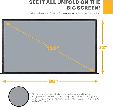 KODAK Outdoor Projector Screen 120-Inch, Fast Fold, Gray