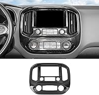 Vista 1 de RT-TCZ Cubierta de fibra de carbono para consola central de navegación multimedia, panel GPS, calcomanía decorativa para Chevrolet Colorado
