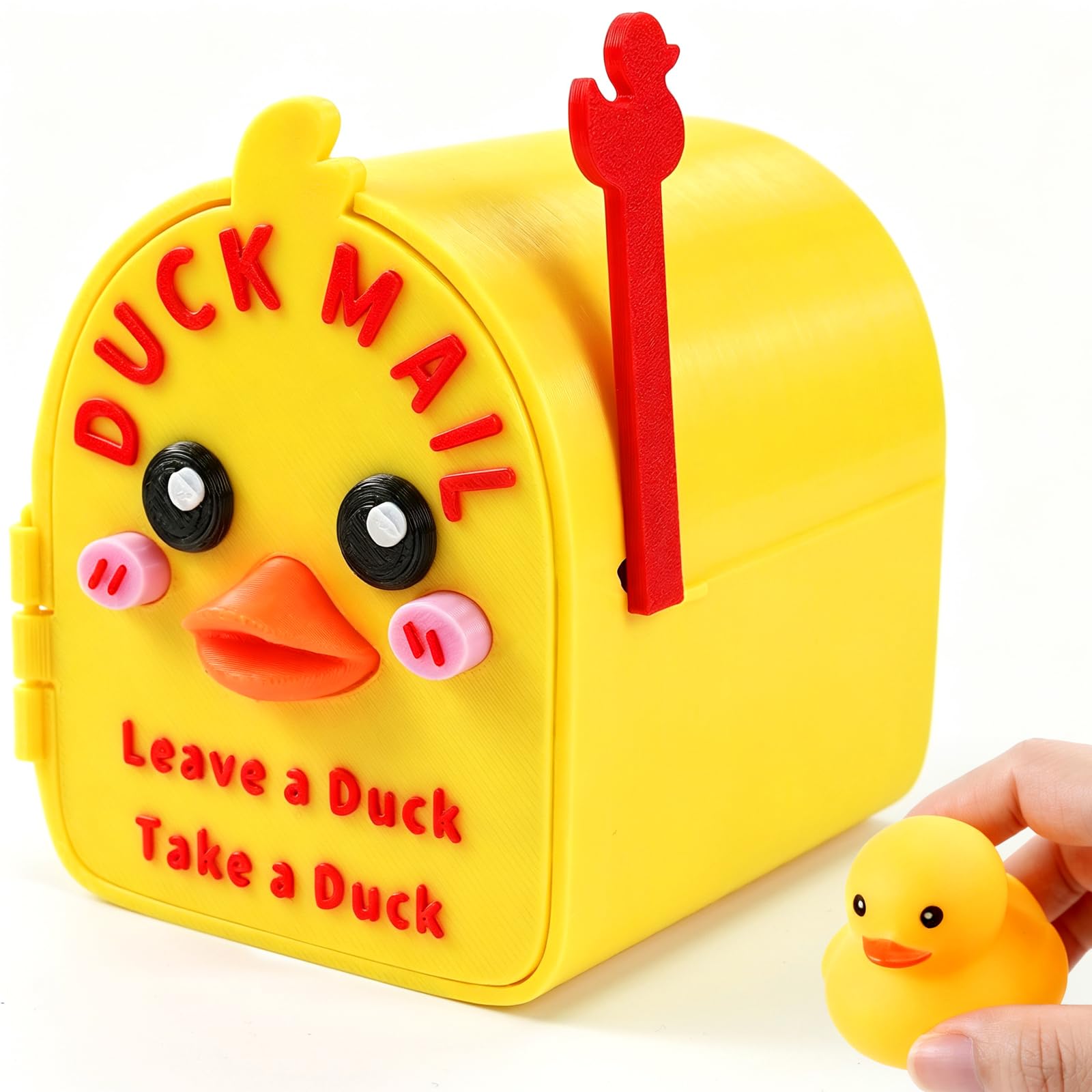 Cruise Duck Mailbox, Mini Duck Mail Holder, Wall Mount Cruise Cabin Door Decoration, Duck Exchange Box with 1 Cruising Ducks