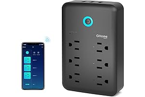 Smart Plug Outlet Extender with Alexa & Google Home Compatibility