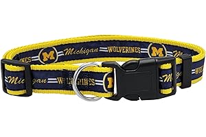 Pets First Michigan Wolverines Dog Apparel Collar