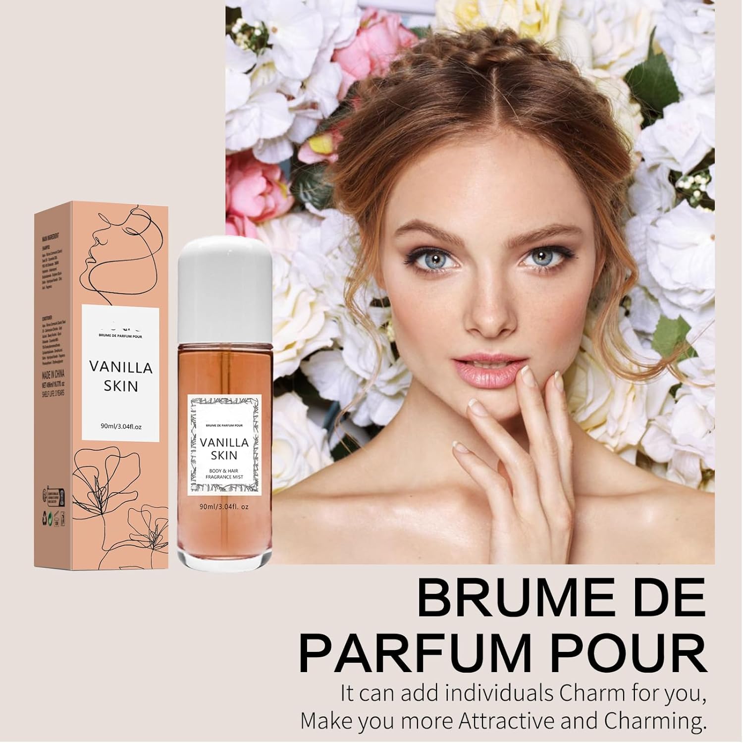 Vanilla Perfume, Hair Perfume Women, Skin Body Mist Body Oil, Natural Formula,Long-lasting fragrance For Women (Vanilla) - Image 4