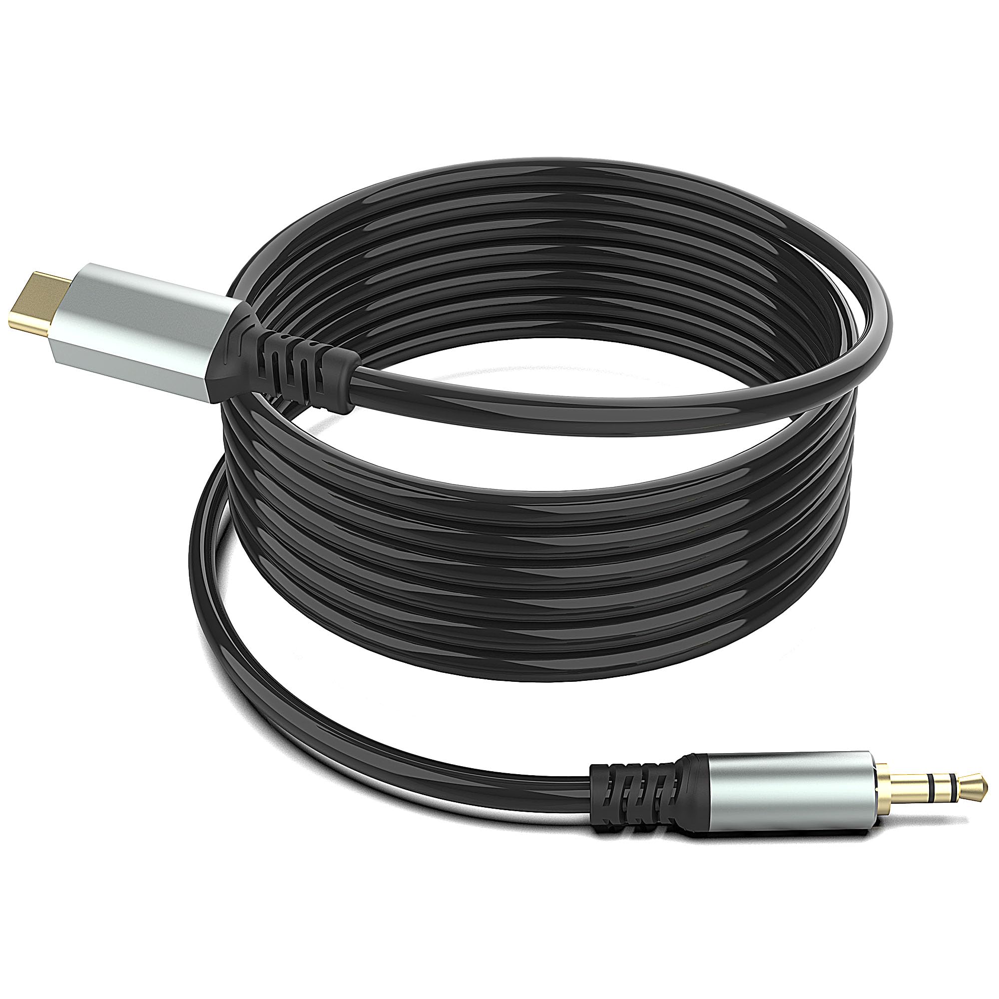 Laisomeke USB C to 3.5mm Audio Adapter Cable, Hi-Fi Stereo Type C to Aux Headphone Male Cord Car Auxiliary Cable Compatible with iPhone 15 Pro Max 15