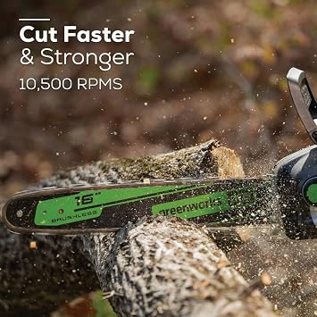 Greenworks 80V 16 In. 2KW Brushless Chainsaw (Tool Only) - 1 Each