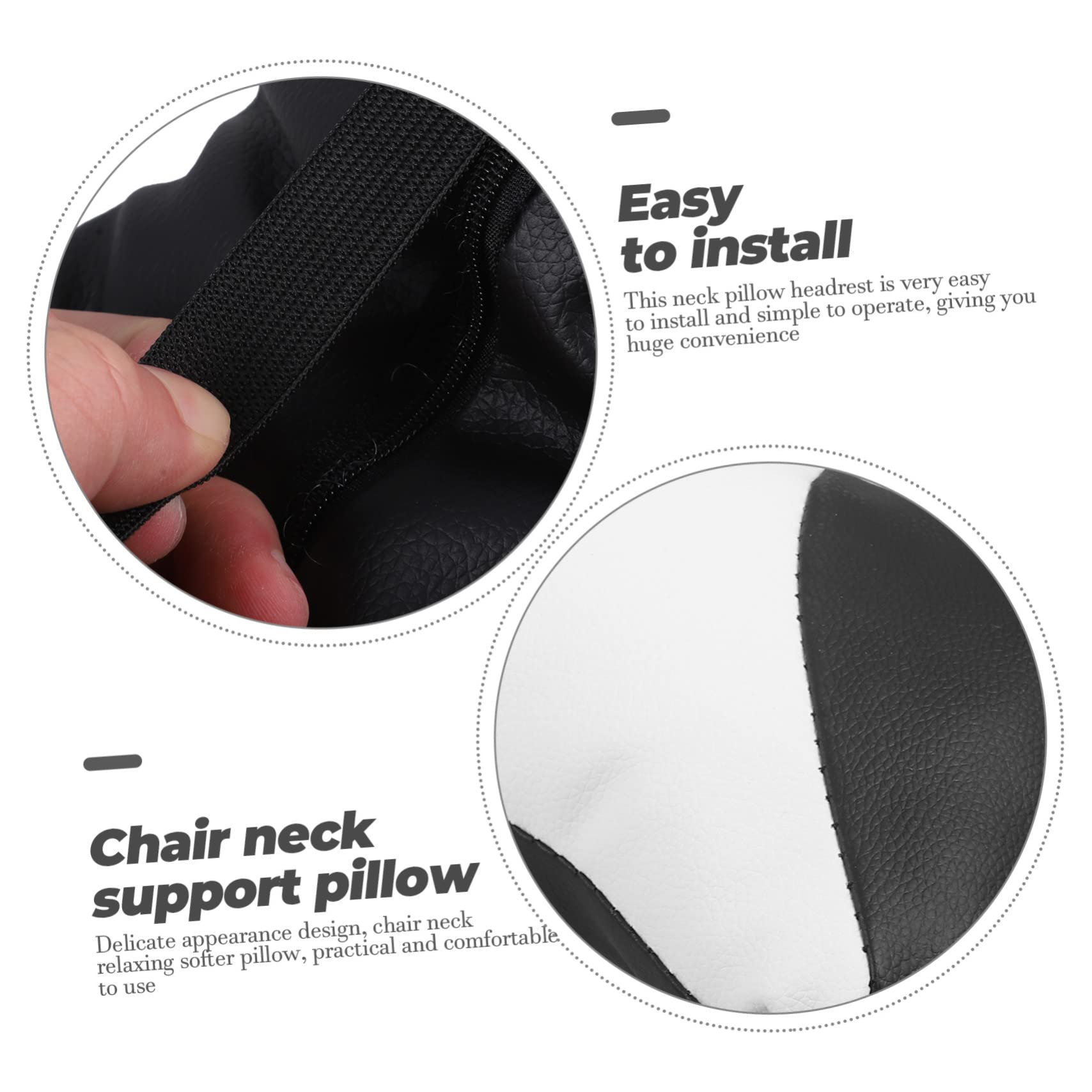 Mobestech Cuscino Poggiatesta Ergonomico per Supporto Collo Cuscino di Supporto per Collo della Sedia da Ufficio e Casa Facile da Installare