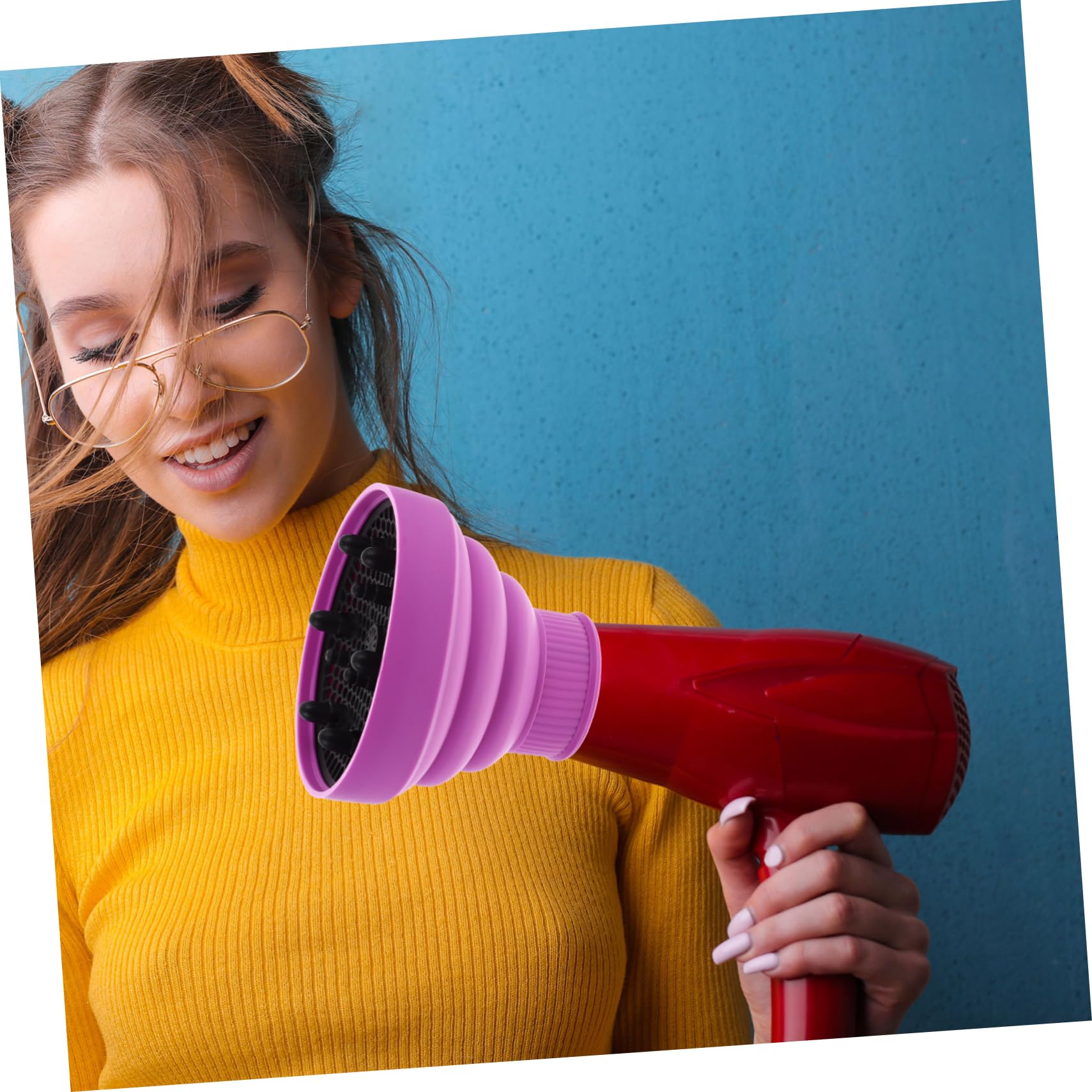 Housoutil 3 Piezas difusor universal secador de pelo plegable accesorios secador de pelo de viaje secador de pelo difusor de silicona difusor secador de pelo cabello apéndice herramienta