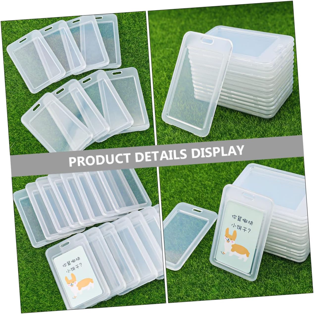 SHOWERORO 30pcs Bus Card Holders Student Id Covers to Carry for School Office Travel Id Holder
