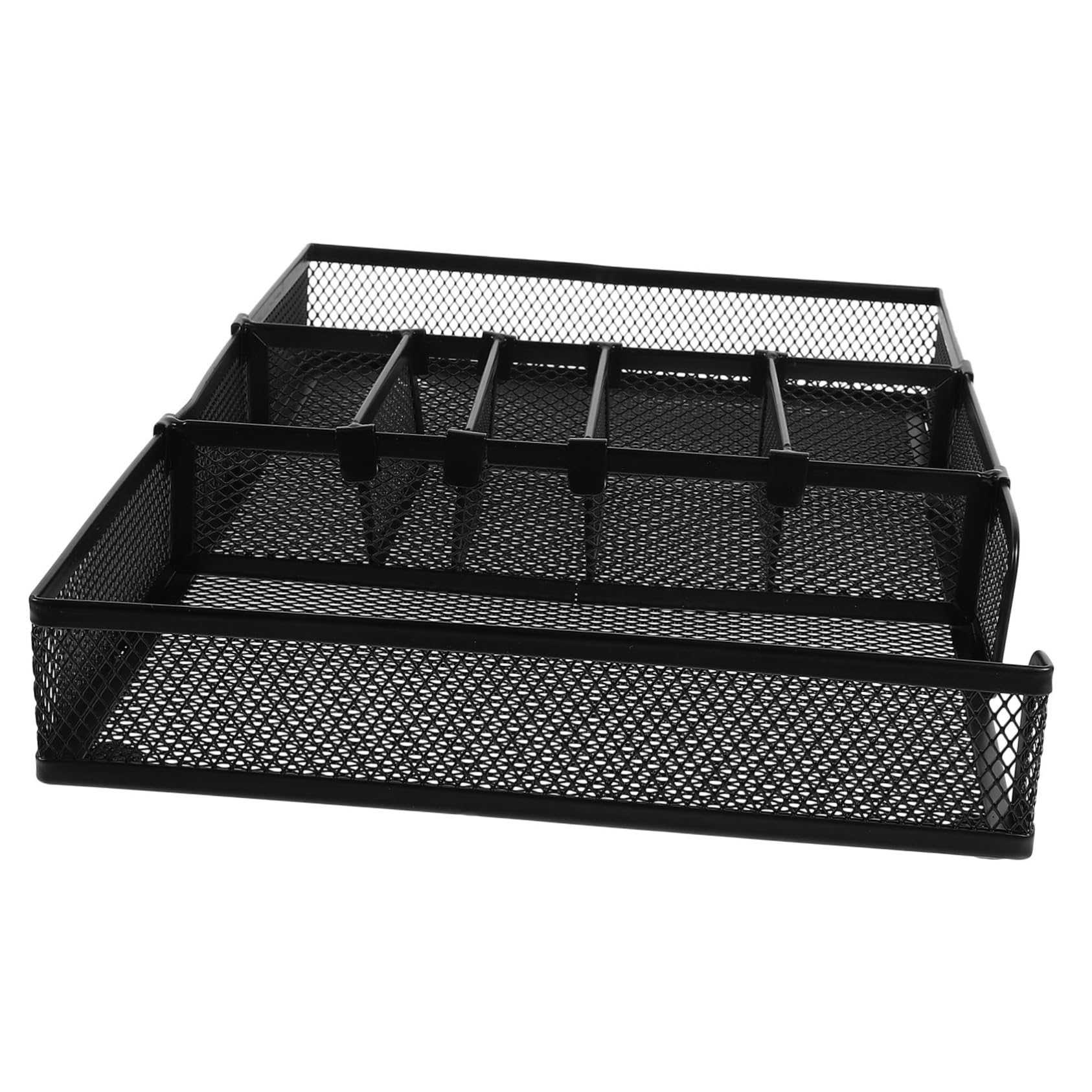 TEHAUX Cesta Organizadora De Escritorio Metal Bandeja Para Oficina Organizador De Escritorio Estético Para Almacenamiento De Papeles Bandeja De Metal