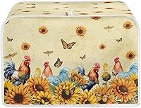 Vista 25 de Talayituse Alpaca Daisy Print 2 Slice Tostadora Cubiertas Protección contra el Polvo Cubiertas para Máquina de Pan Tostadora Horno Cubierta de Tela