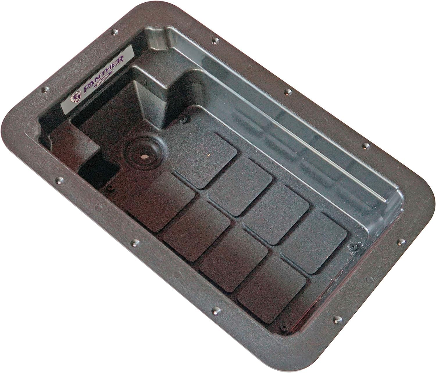 Panther Recessed Foot Tray for Trolling Motor Foot-Control Pedal - Easy Installation, Enhanced Comfort, and Stability