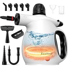 Handheld Steam Cleaner, Large Tank & 11PCS Accessories Powerful Steam Cleaner with Safety Lock for Cleaning Car, Furniture, Floor, Kitchen, Windows and more